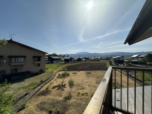 ２階ベランダからの眺望（西側）